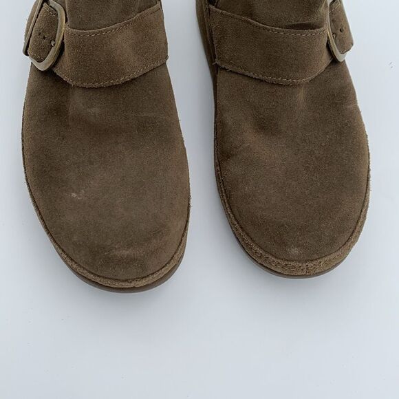 Fitflop Dash style brown suede pull on ankle boots thick active sole woman’s 8 - Picture 3 of 12
